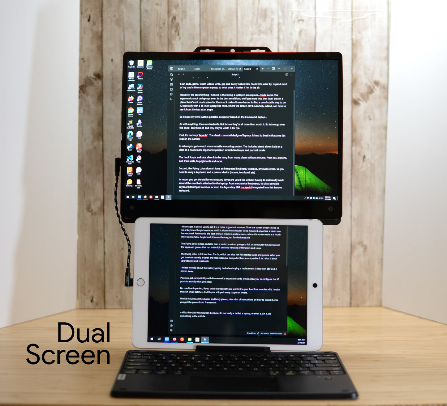 Dual screen with an iPad (using Duet Display)